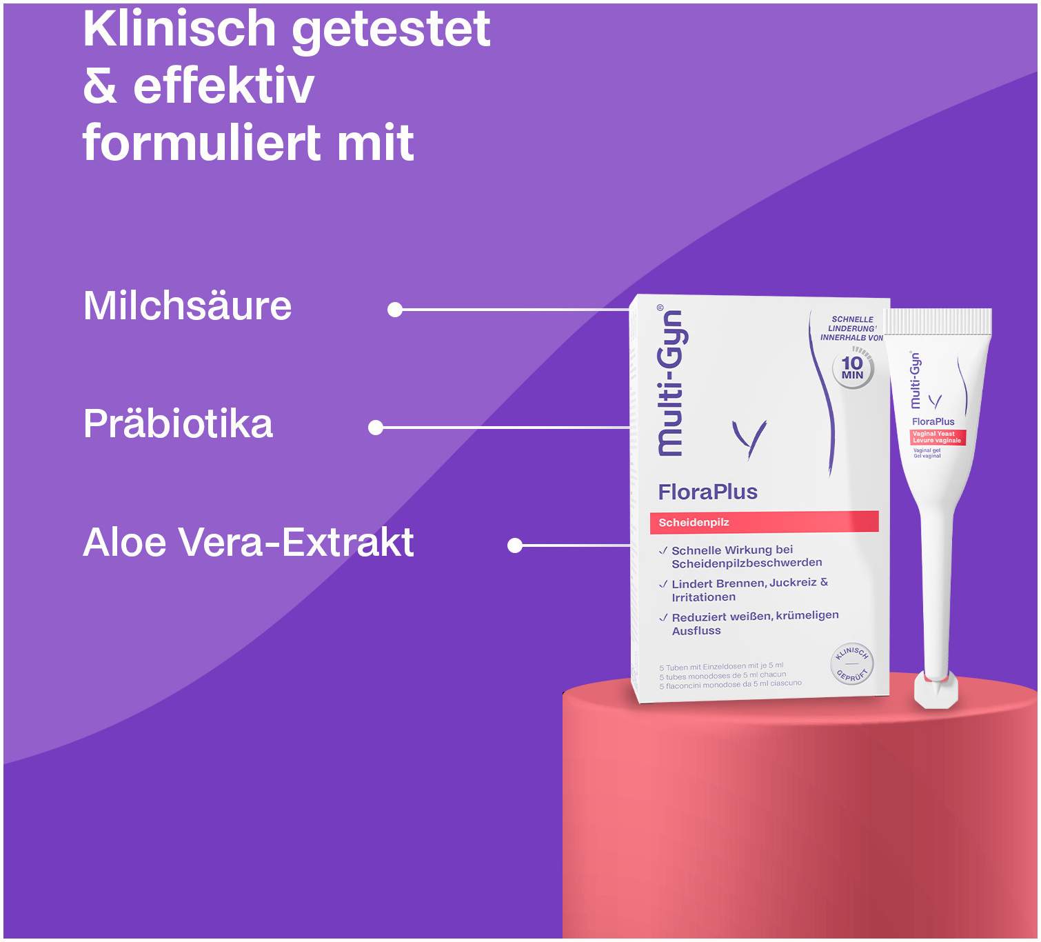 Multi Gyn Floraplus 5 X 5 ml Gel
