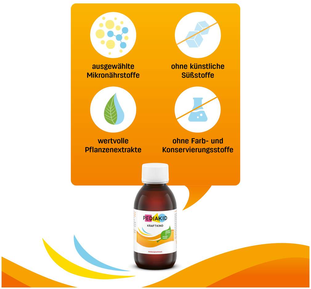 Pediakid Vitaminbuddy mit Orangen - Aprikosengeschmack 125 ml Sirup