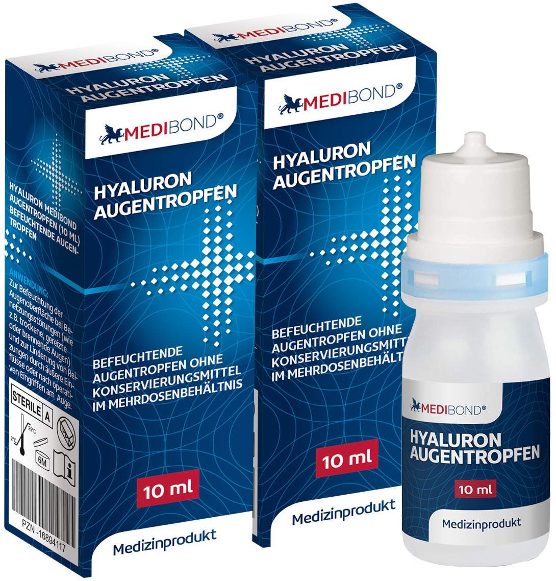 Hyaluron Augentropfen Medibond 2 x 10 ml