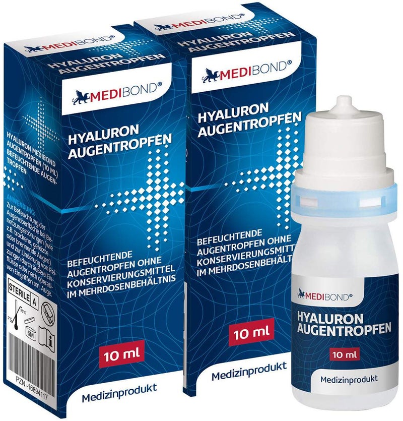 Hyaluron Augentropfen Medibond 2 x 10 ml