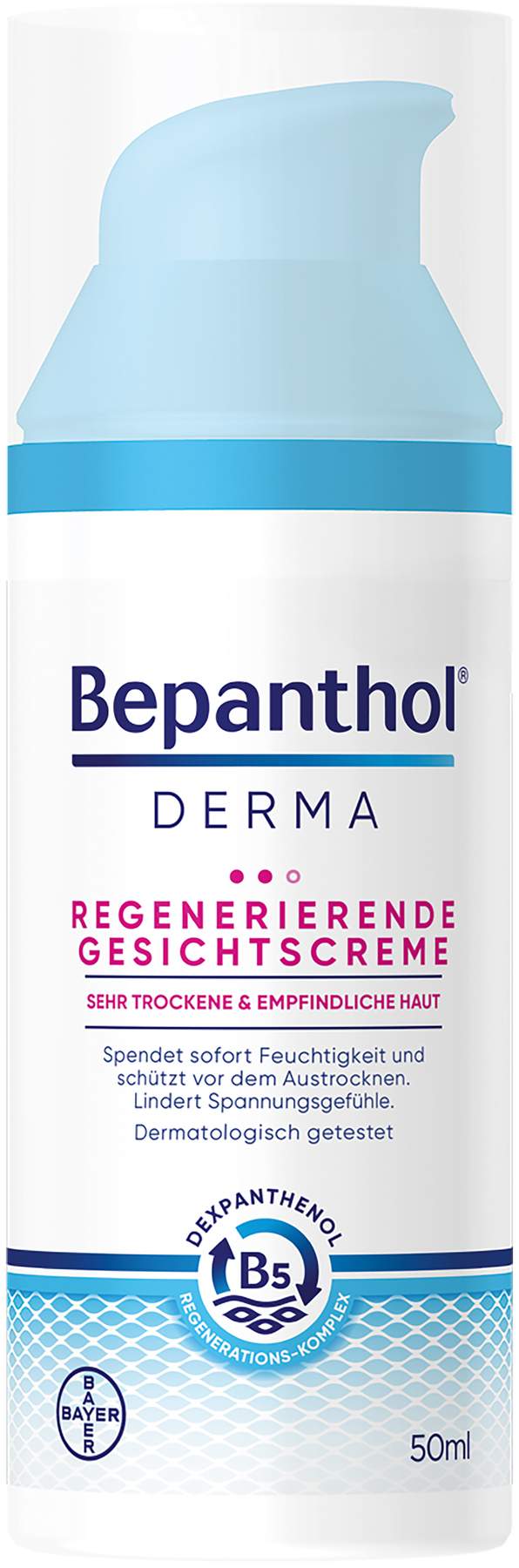 Bepanthol DERMA Regenerierende Gesichtscreme 50 ml Pumpflasche