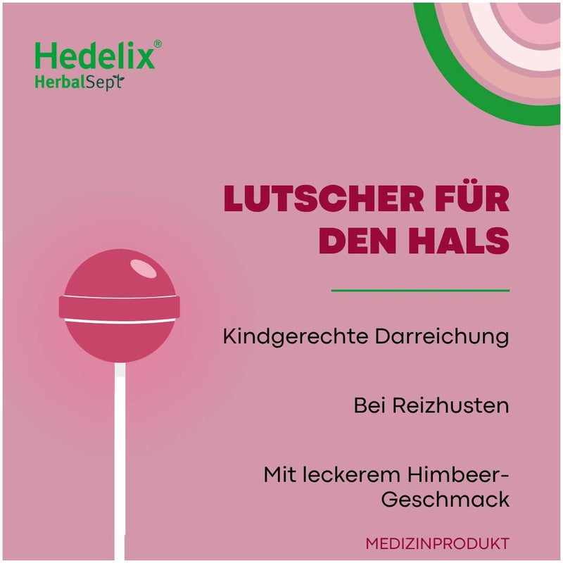 Hedelix HerbalSept Husten Lutscher Kids 6 Stück