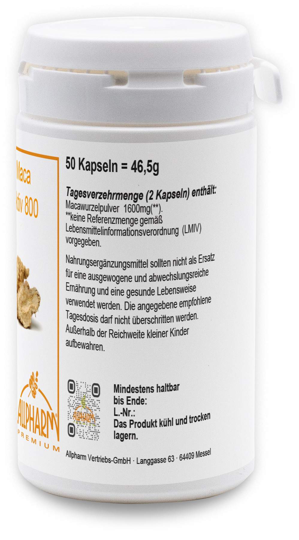 Maca Aktiv 800 Kapseln