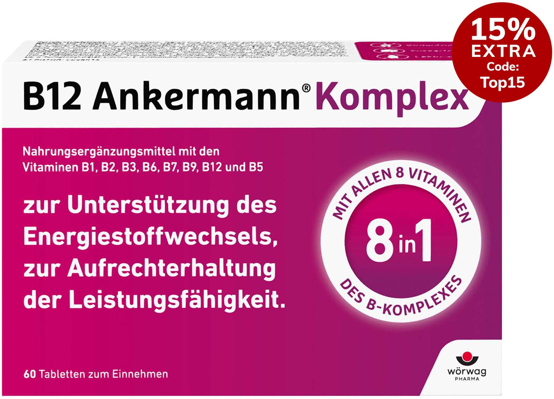 B12 Ankermann Komplex 500 µg 60 überzogene Tabletten