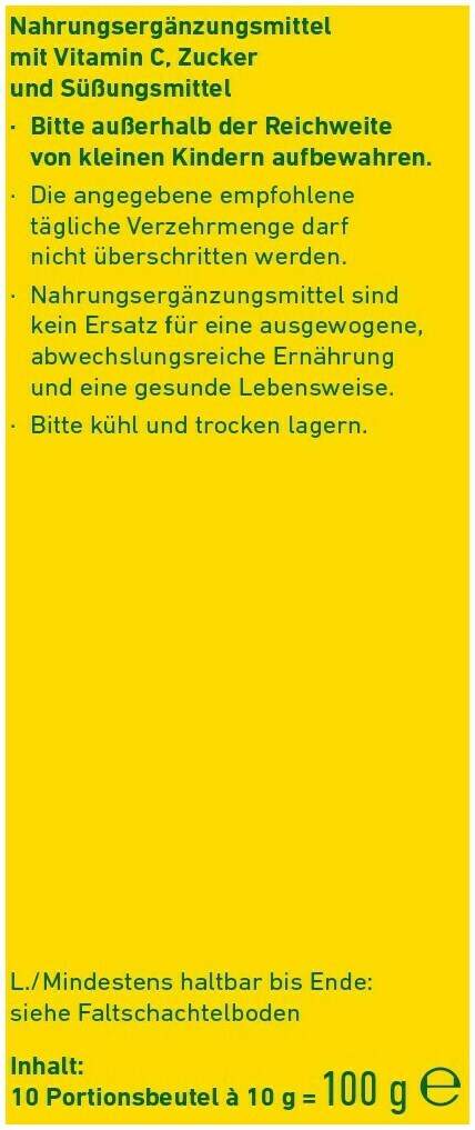 WEPA Ingwer + Honig + Vitamin C Pulver 10 x 10 g