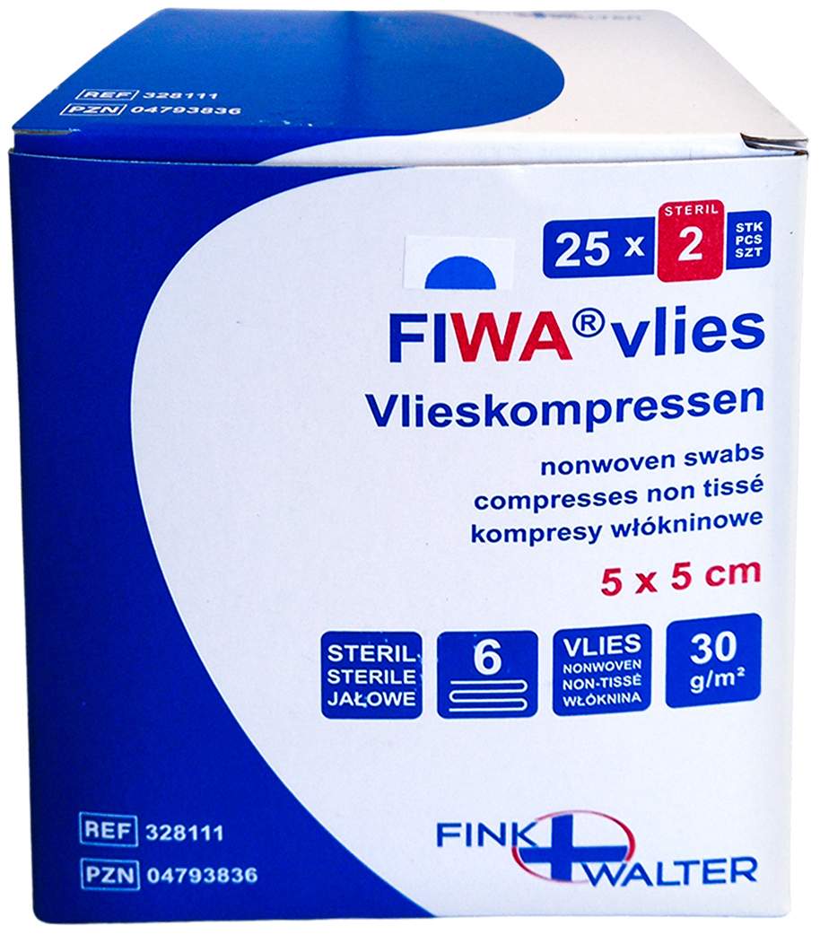 Vlieskompressen Steril 5x5 cm 6fach