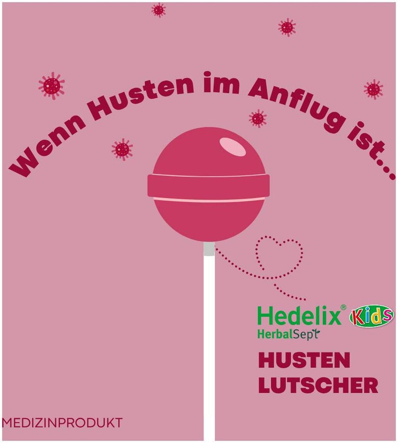 Hedelix HerbalSept Husten Lutscher Kids 6 Stück