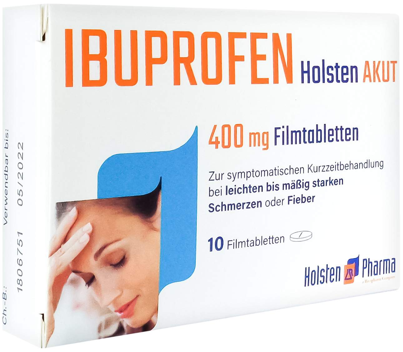 Ibuprofen Holsten Akut 400 mg 10 Filmtabletten