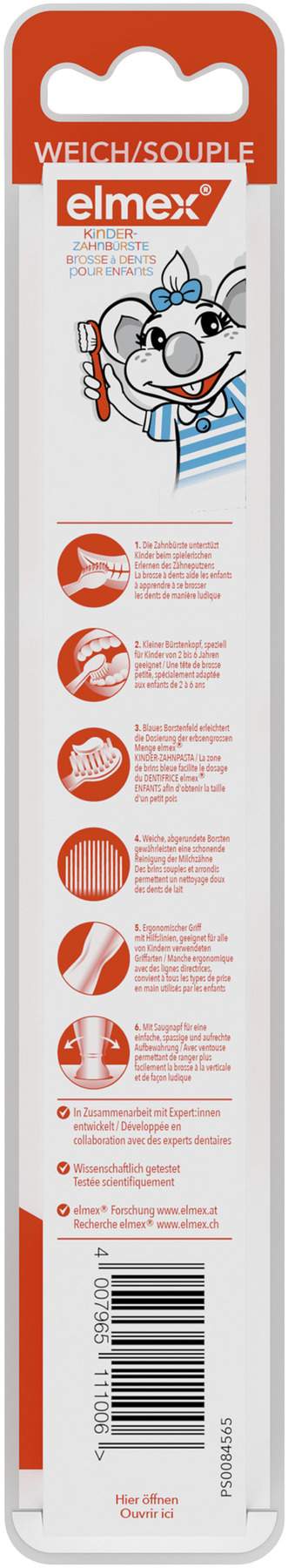 Elmex Kinder Zahnbürste 1 Stück