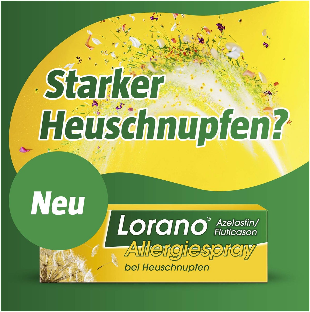Lorano Azelastin-Fluticason Allergiespray bei Heuschnupfen 23 g
