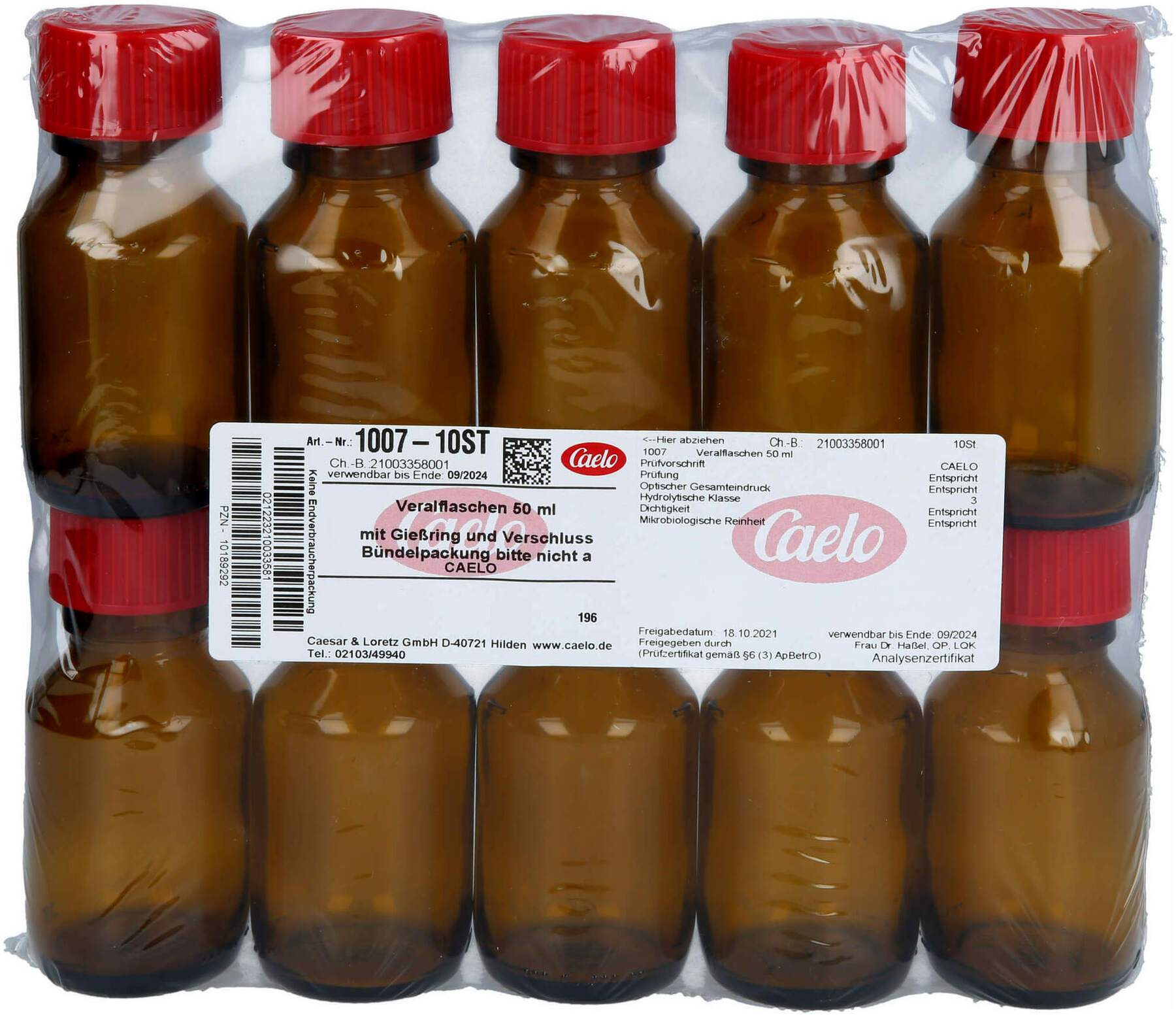 Veralflasche 50 ml M.Giessring U.Verschl