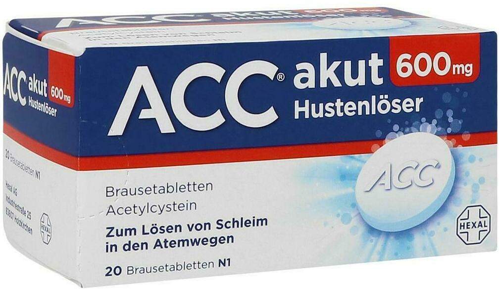 ACC akut 600 mg Hustenlöser 20 Brausetabletten + gratis ACC Taschentücher