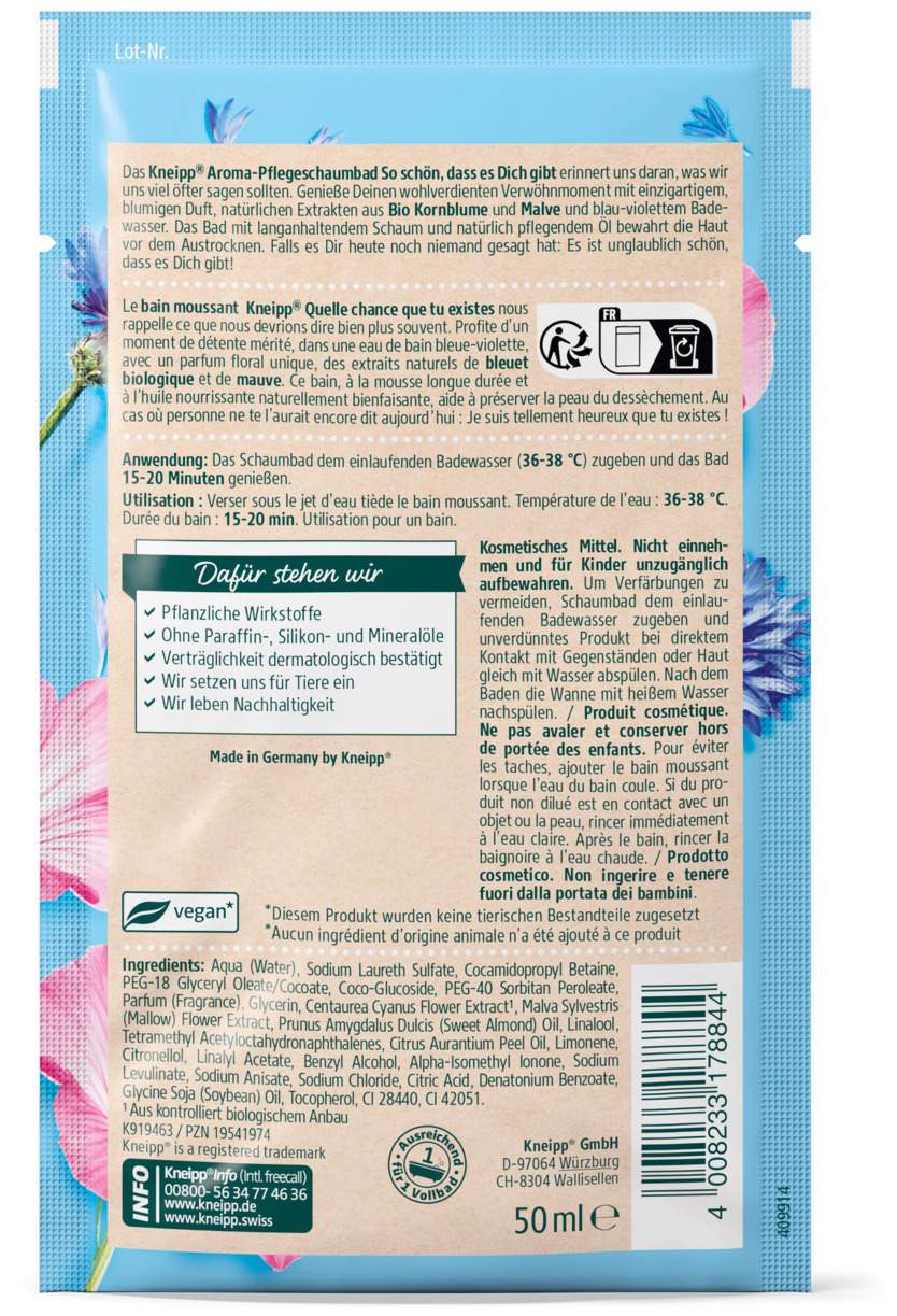 Kneipp Aroma-Pflegeschaumbad So Schön, Dass Es Dich Gibt 50 ml