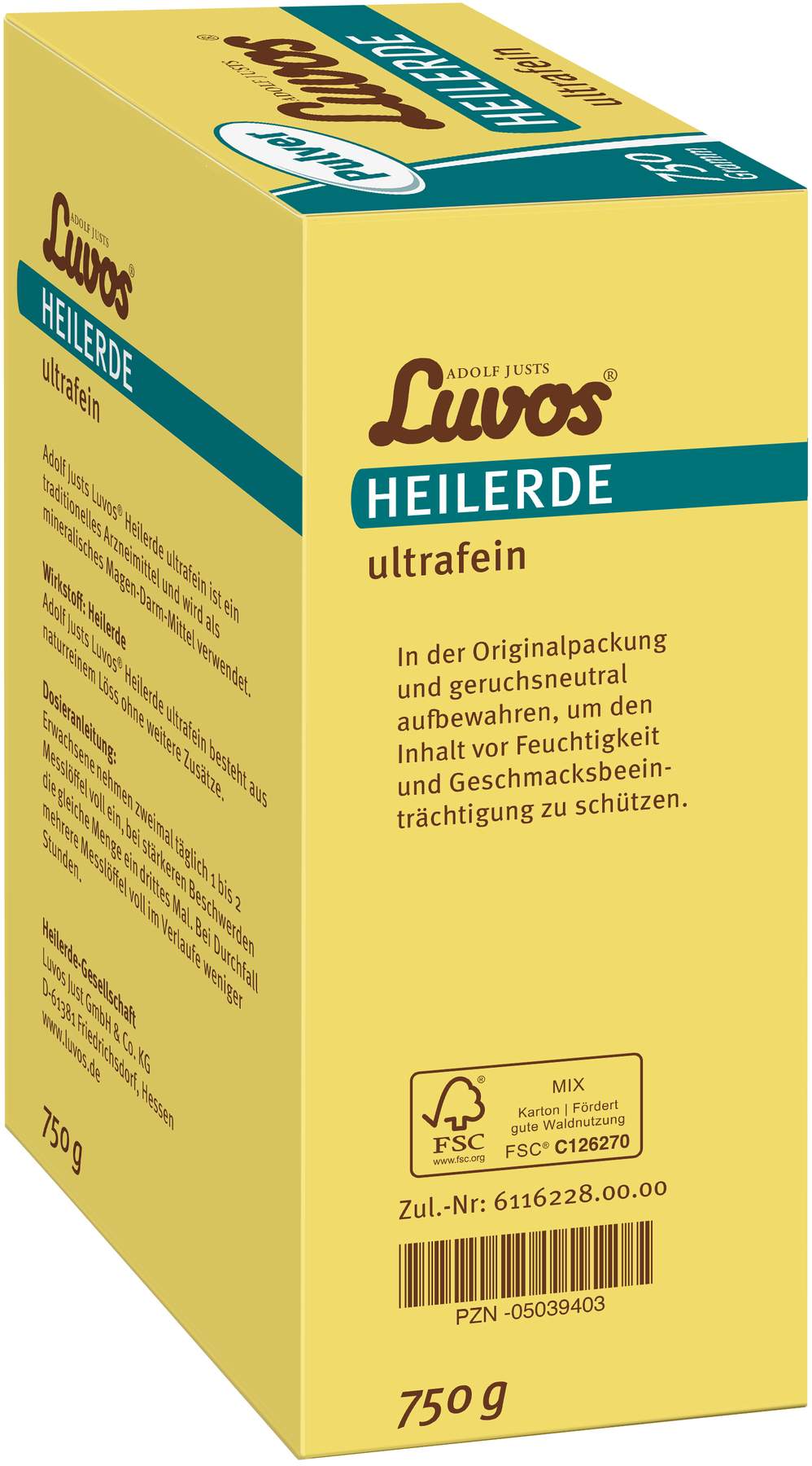 Luvos Heilerde Ultrafein 750 G