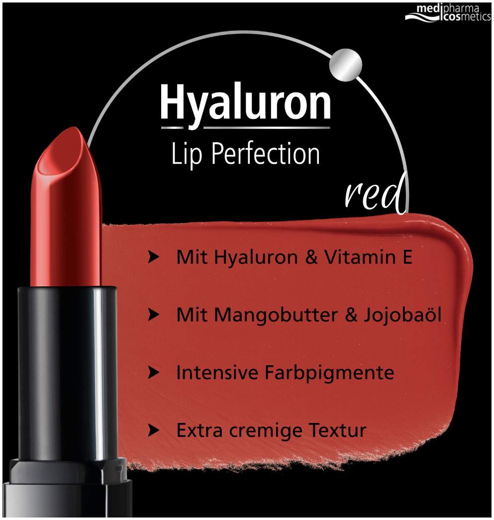 Medipharma Cosmetics Hyaluron Lip Perfection Lippenstift Red 4 G