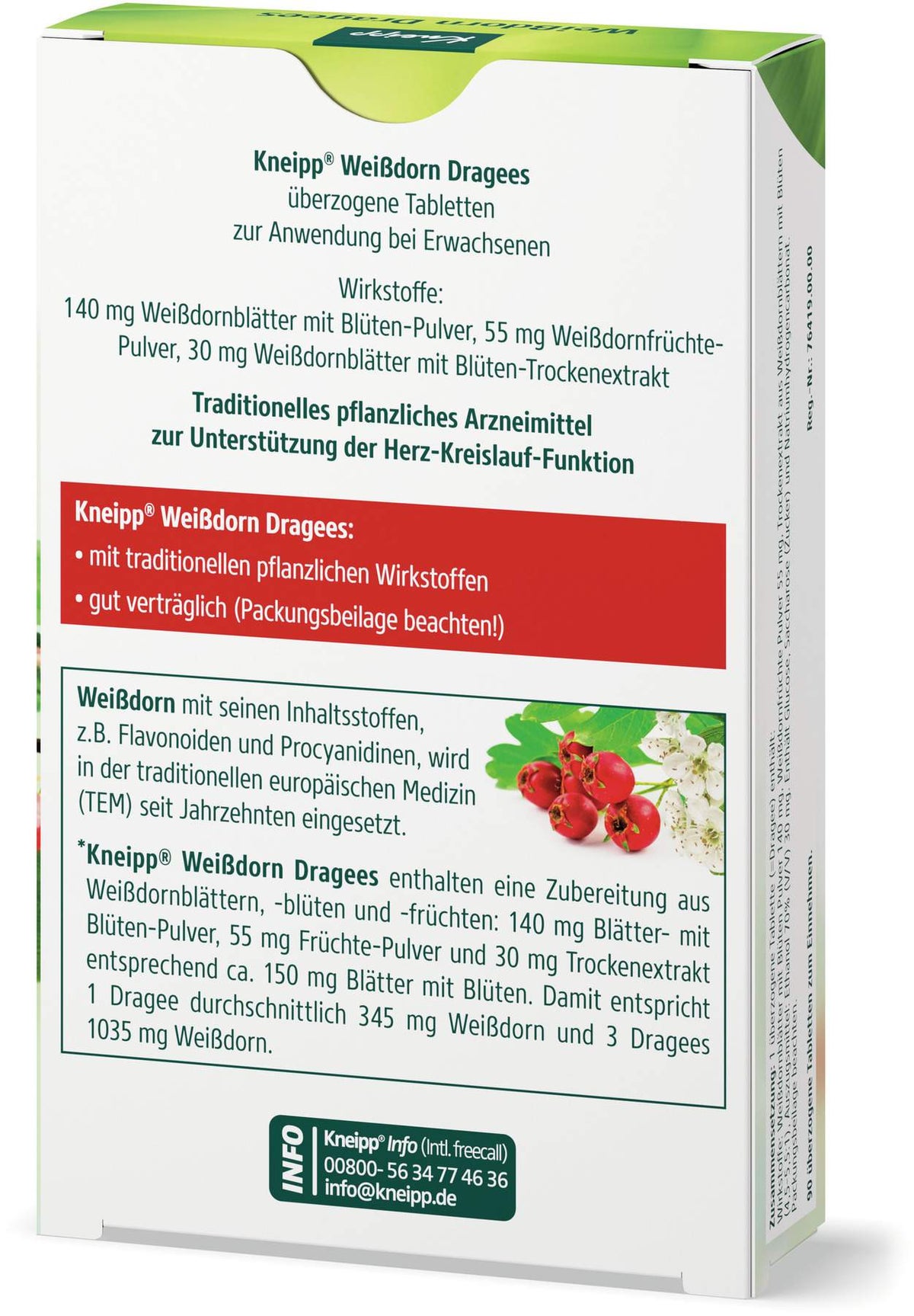 Kneipp Weißdorn 90 überzogene Tabletten
