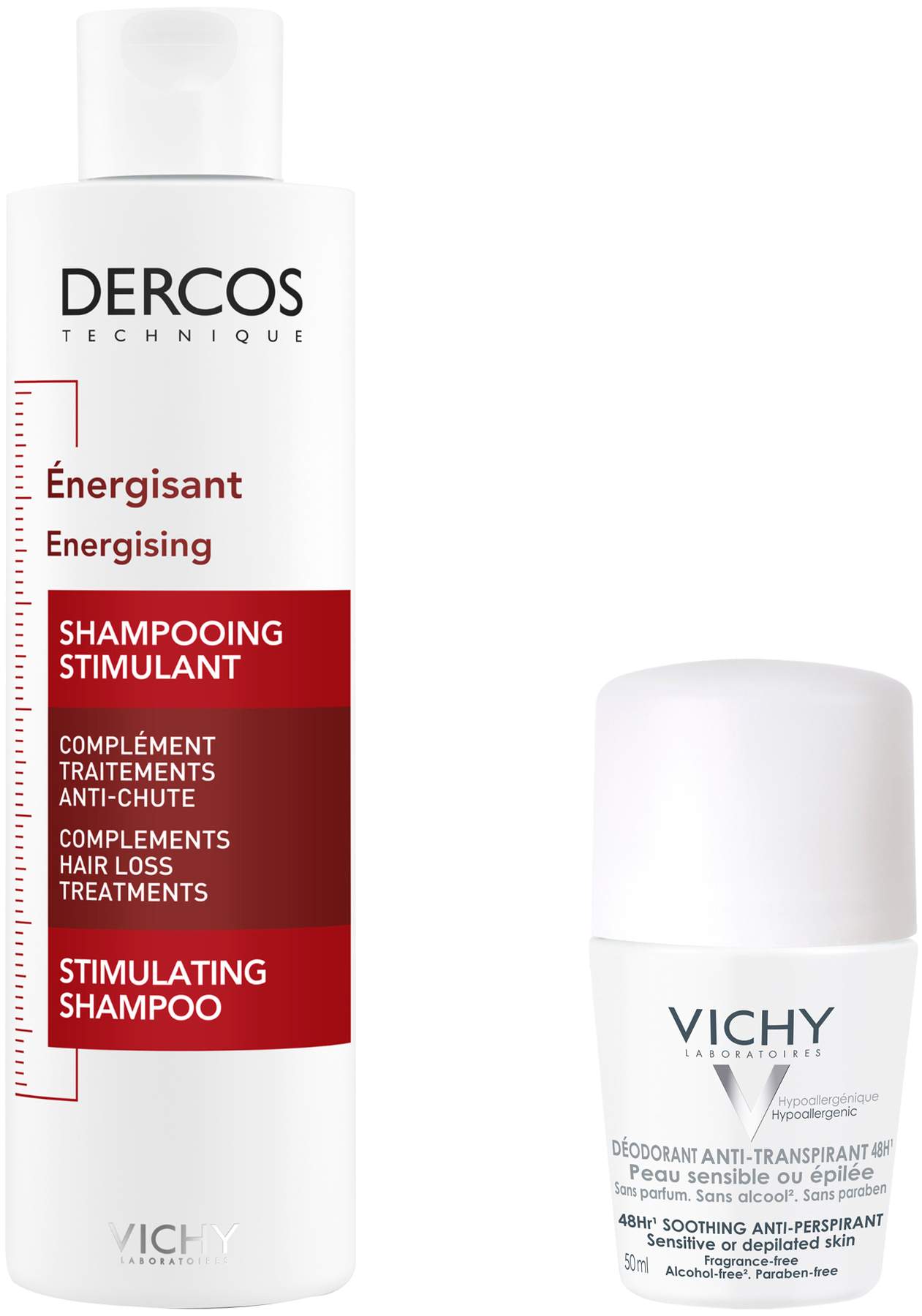 Vichy Dercos Vital Sham.m.Aminexil 200 ml + gratis Vichy Deo Roll-on Anti Flecken 48h 50ml