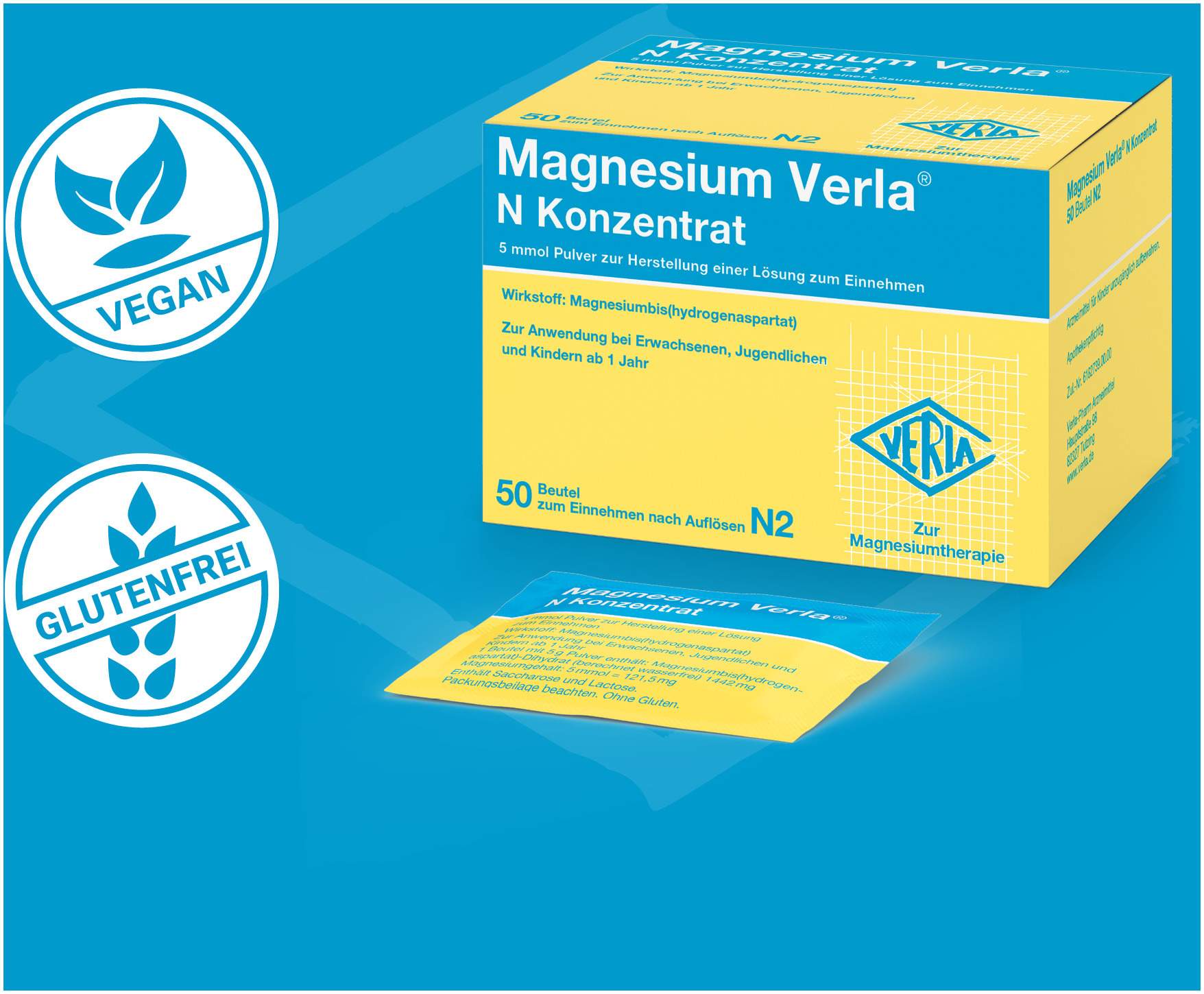 Magnesium Verla N Konzentrat 100 Pulver
