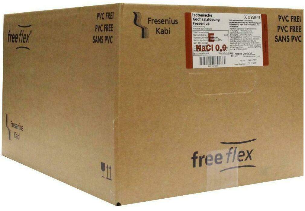 Isotonische Kochsalzlösung Fresenius Freeflex 30 X 500 Ml...