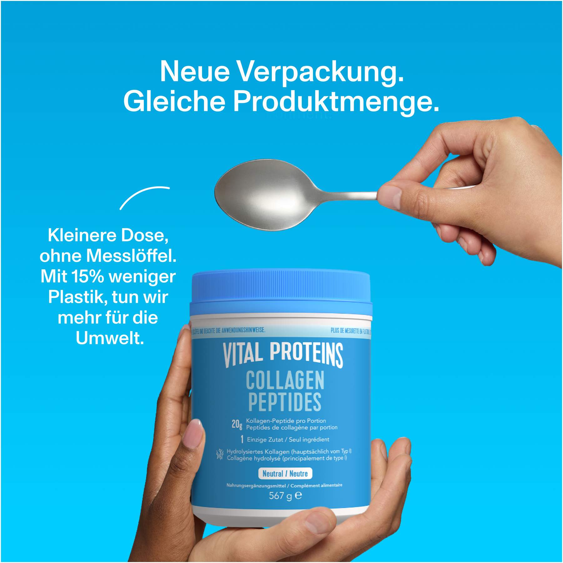 Vital Proteins Collagen Peptides Neutral Pulver 567 G