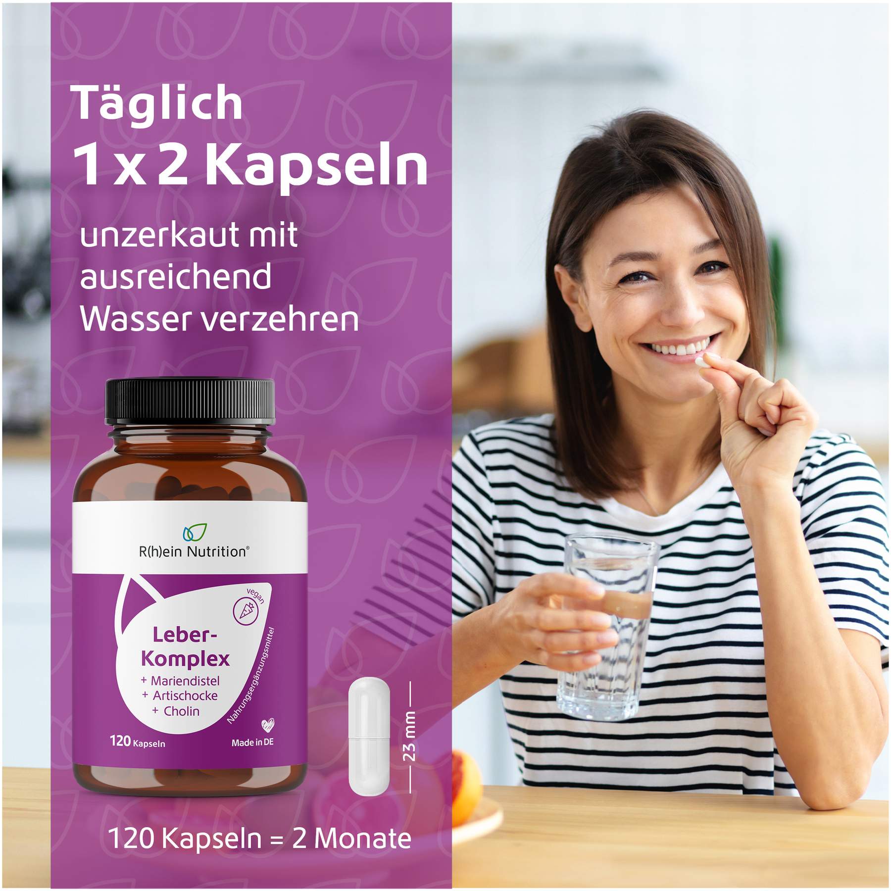 Leber-Komplex Mariendistel + Artischocke + Cholin 120 Kapseln