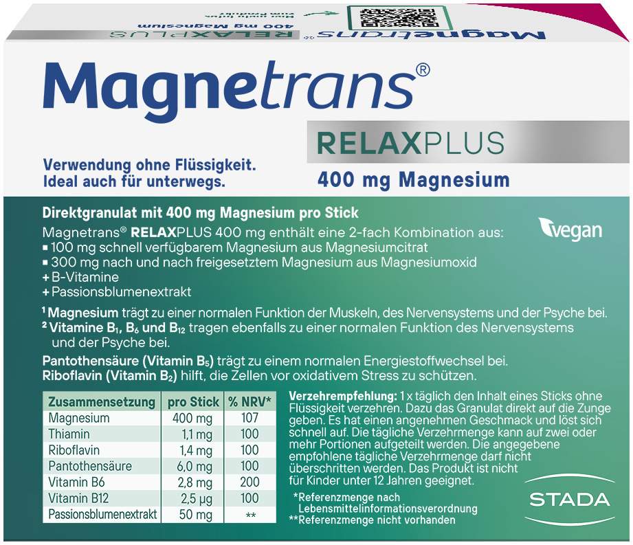 Magnetrans Relax+ 400 mg Granulat 50 x 3 g