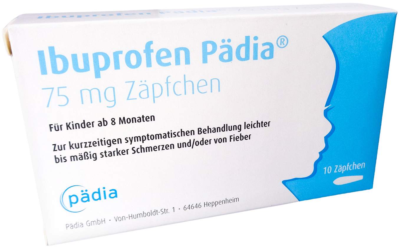 Ibuprofen Pädia 75 mg Zäpfchen 10 Stück