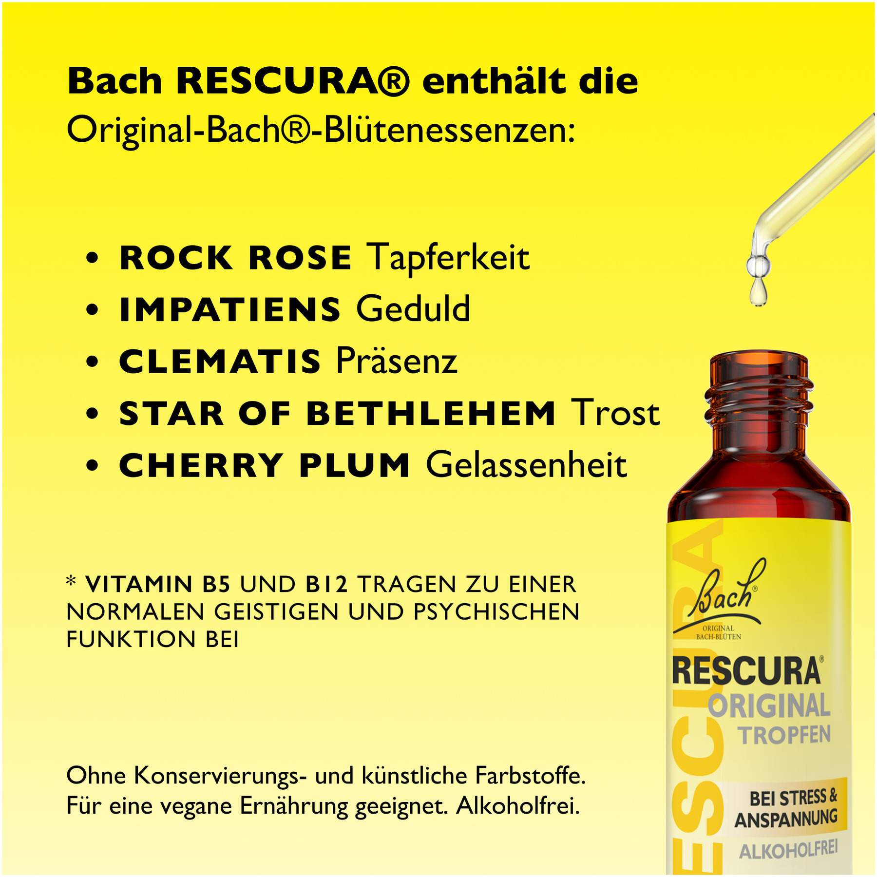 Bachblüten Rescura 20 ml Tropfen alkoholfrei