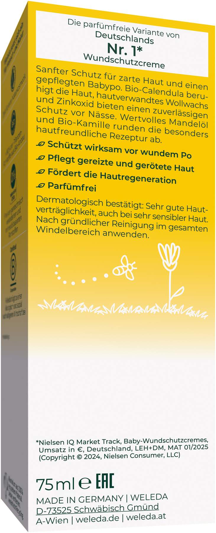 Weleda Wundschutzcreme Parfümfrei Calendula 75 ml