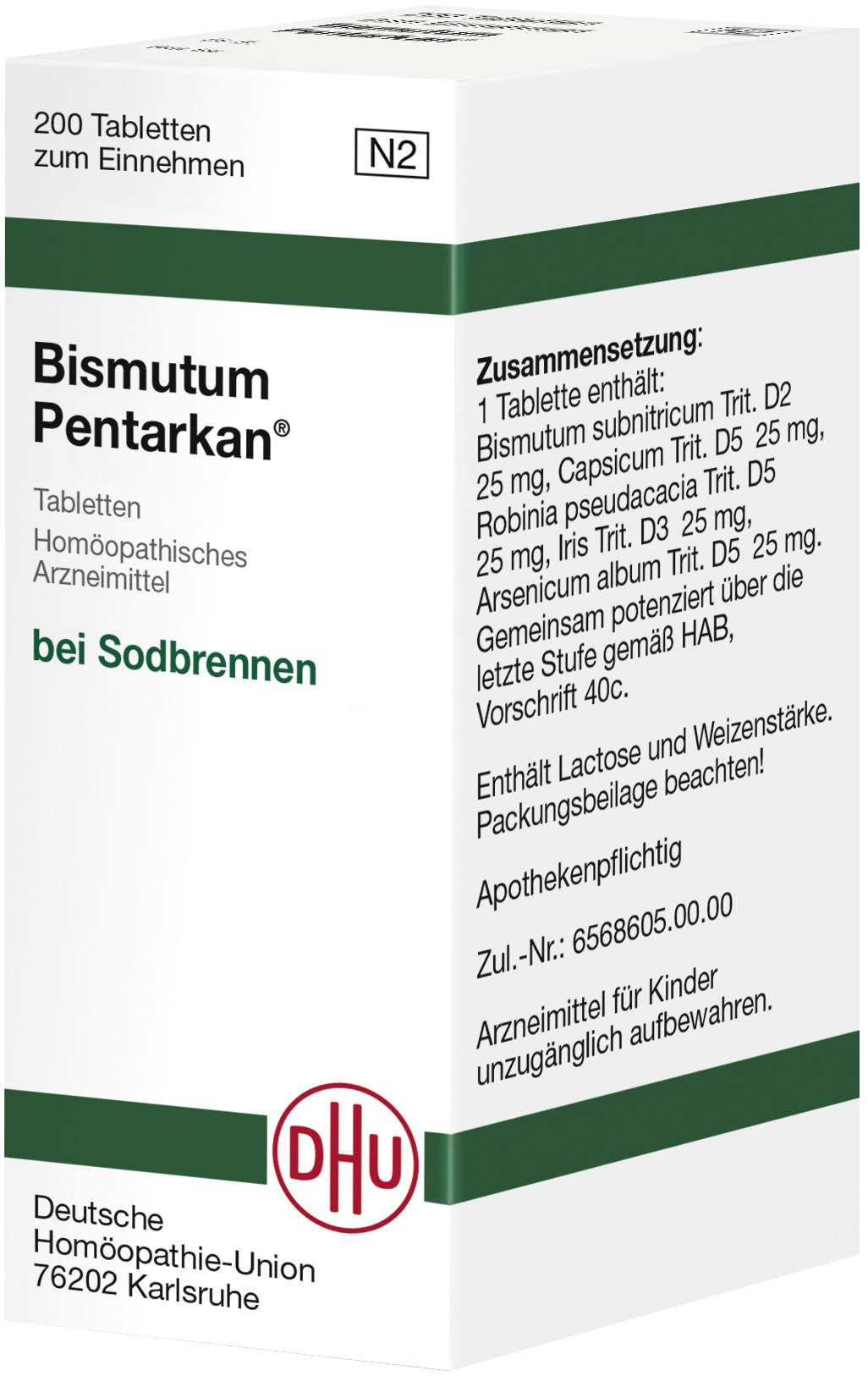 Dhu Bismutum Pentarkan 200 Tabletten
