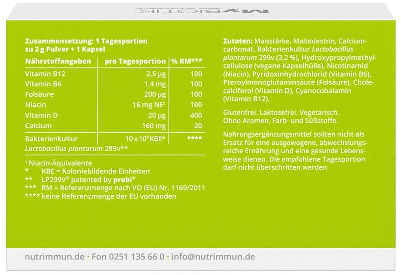 Mybiotik Balance Rds 20 X 2 G Plulver + 20 Kapseln Kombipackung