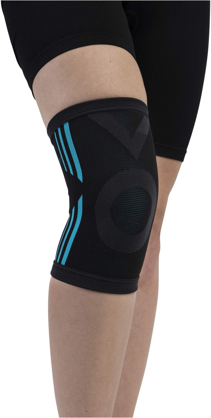 Kniestütze, elastisch, schwarz Größe L-XL