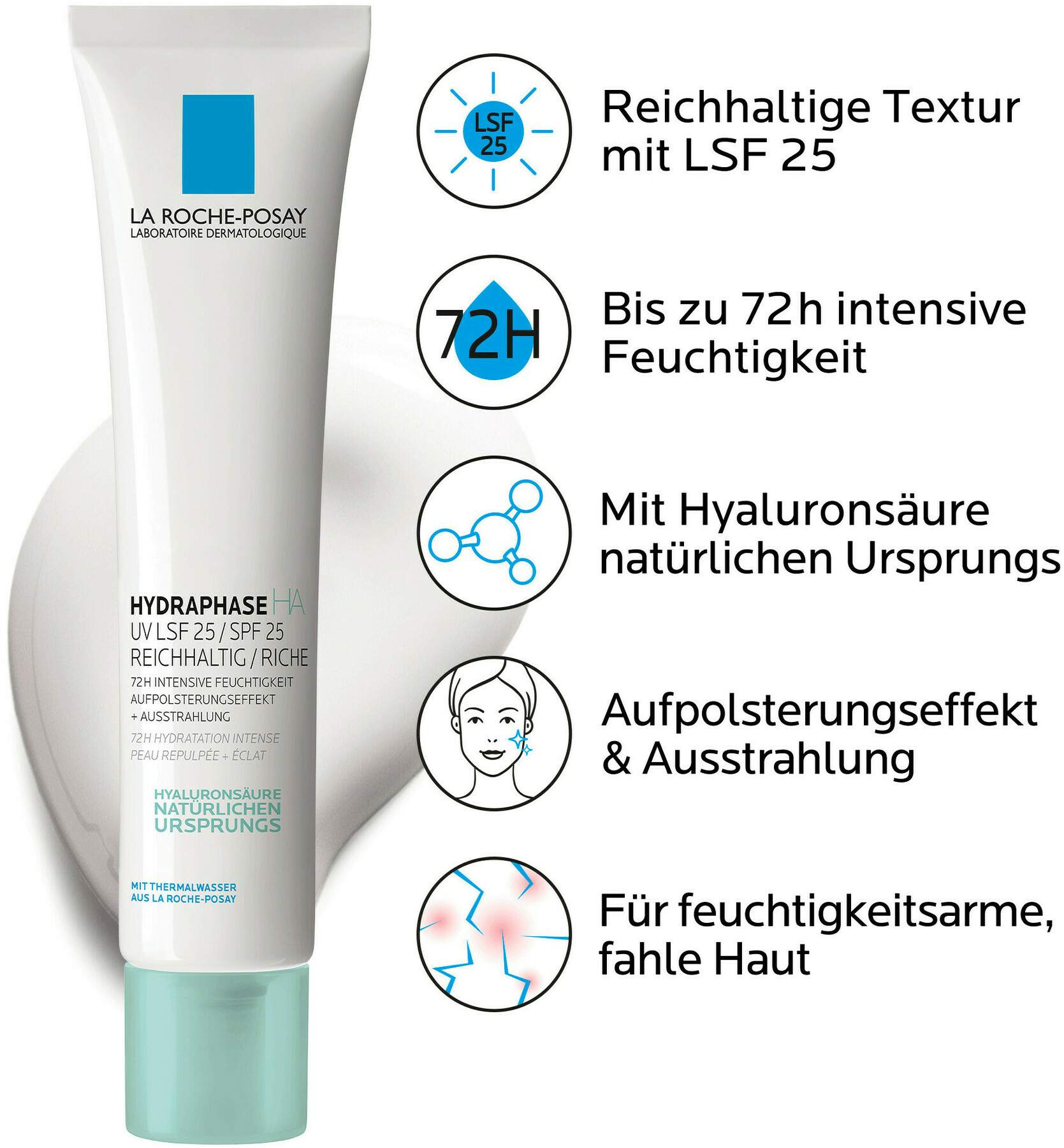 La Roche Posay Hydraphase HA UV Reichhaltige Tagescreme LSF 25 40 ml