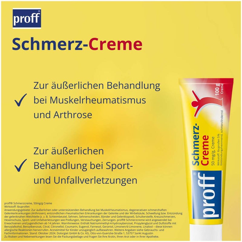 Proff Schmerzcreme 5% 100 g