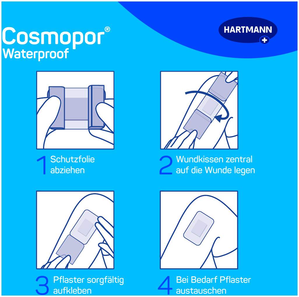 Cosmopor Waterproof 5 Pflaster 7,2 cm X 5 cm