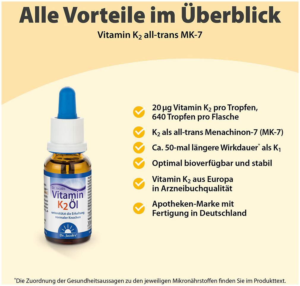 Vitamin K2 Öl Dr.Jacob s Tropfen
