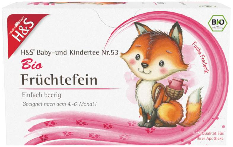 H&S Bio Baby- und Kindertee Früchtefein 20 Filterbeutel