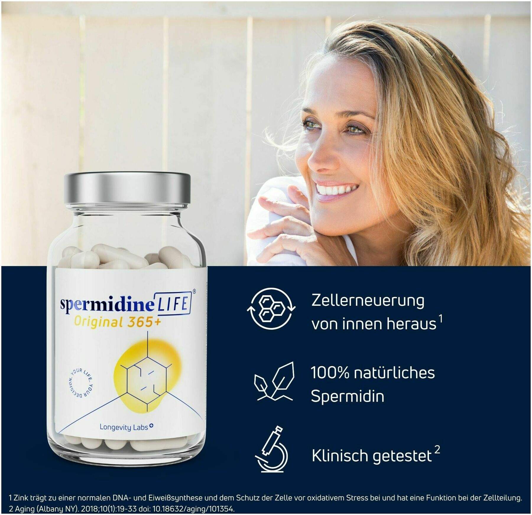 SpermidineLIFE Original 365+ 3 x 60 Kapseln