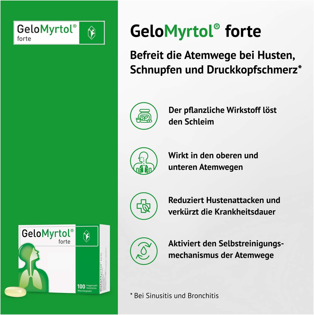 Gelomyrtol forte 3 x 100 Kapseln
