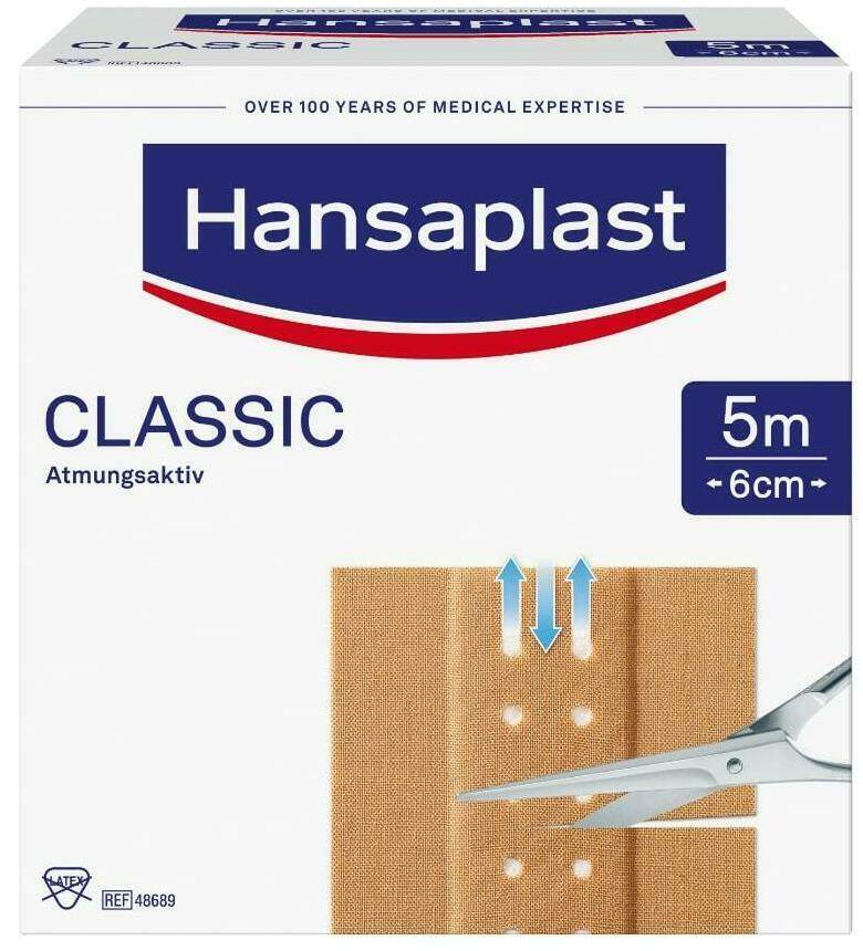 Hansaplast Classic 1 Pflaster 5 m x 6 cm