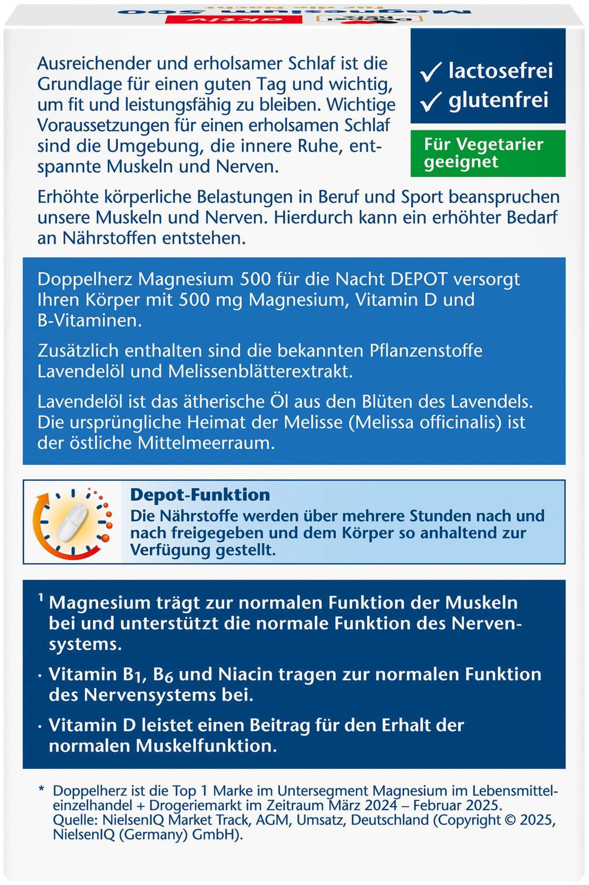 Doppelherz Aktiv Magnesium 500 Für die Nacht 30 Tabletten