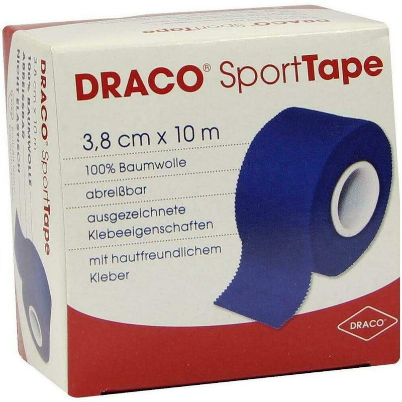 Dracotapeverband 10 M X 3,8 cm Blau 1 Verband