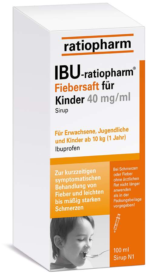 IBU-ratiopharm Fiebersaft für Kinder 4% 100 ml Saft