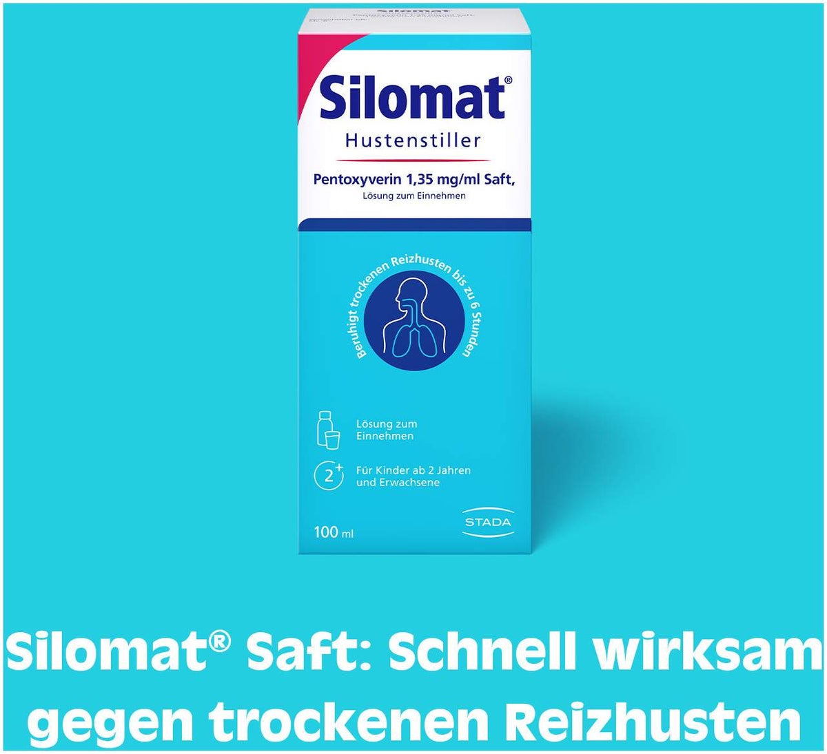 Silomat Hustenstiller Pentoxyverin 1,35 mg je ml Saft 100 ml