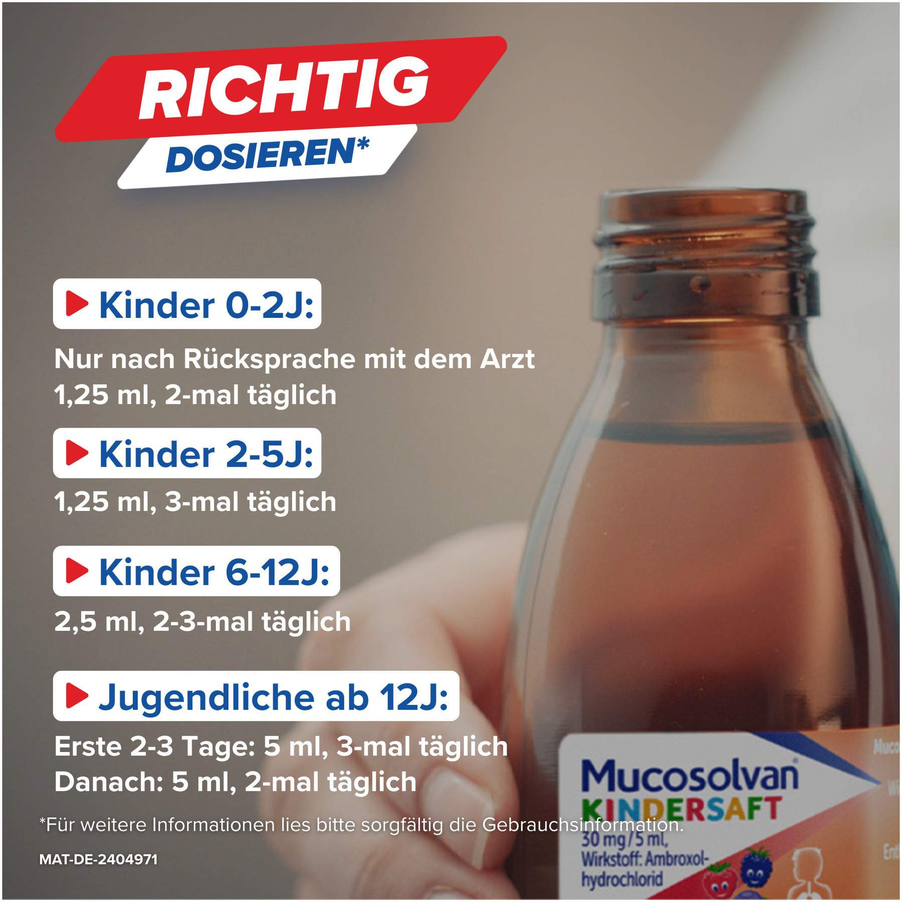 Mucosolvan 250 ml Kindersaft 30 mg je 5 ml