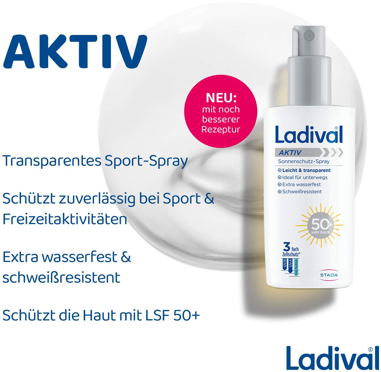 Ladival Aktiv Sonnenschutz-Spray LSF 50+ 150 ml
