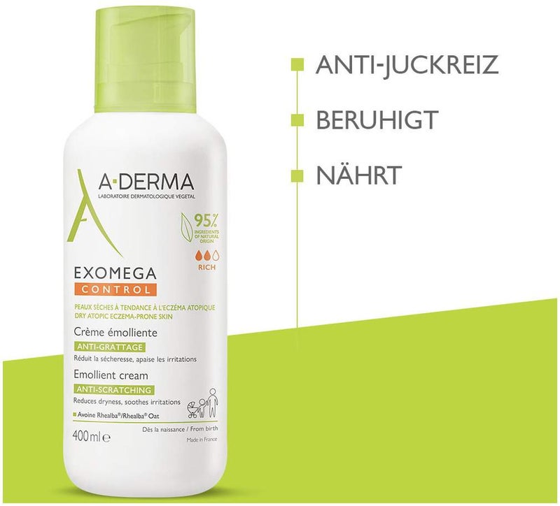 A-Derma Exomega Control Creme rückfettend 400 ml