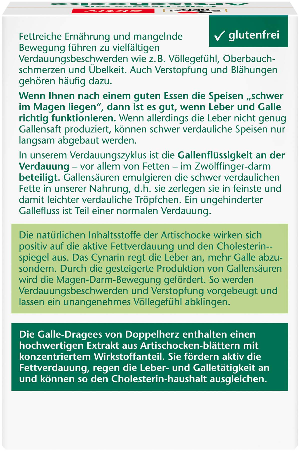 Doppelherz Aktiv Galle Artischocke 50 Tabletten