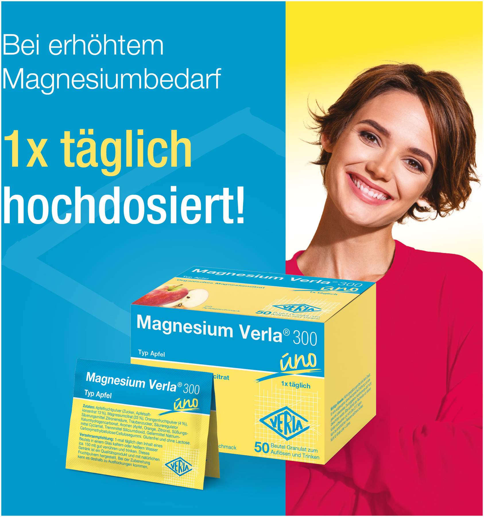 Magnesium Verla 300 Apfel 50 Granulat