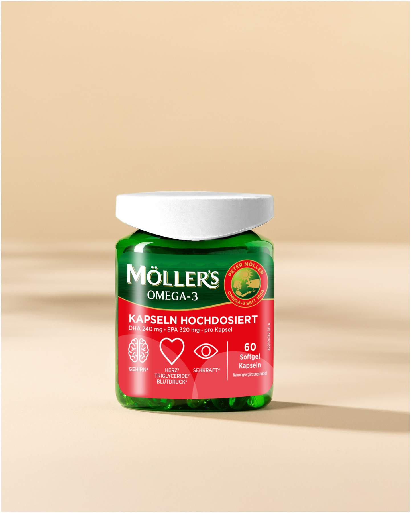 Möller s Omega-3 Kapseln Hochdosiert 60 Stück